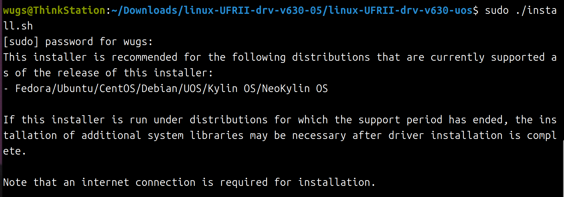 install